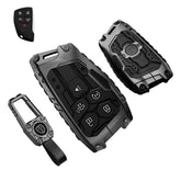 QBUC heavy metal key fob cover for GMC protects against drops while keeping access smooth