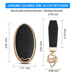 QBUC Hyundai key fob cover mirrors 1:1 original card design for perfect fit