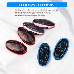 QBUC Hyundai Sonata blue key case for elegant protection