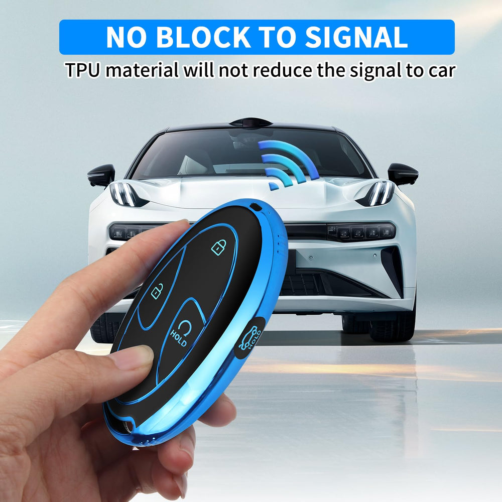 QBUC Hyundai Tucson blue smart key protector for full coverage