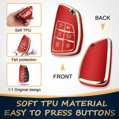 QBUC soft TPU fob cover for Chevy protects while providing a comfortable grip.