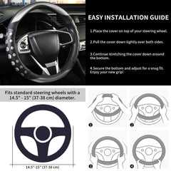 QCYP steering wheel cover interior look adds a cohesive, modern cabin vibe