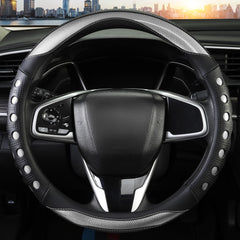QCYP steering wheel cover stitch detail showcases premium craftsmanship and sport appeal