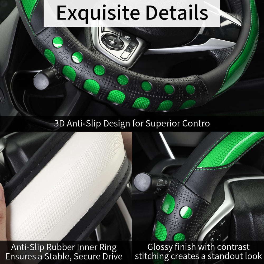 QCYP steering wheel cover shows easy installation in minutes