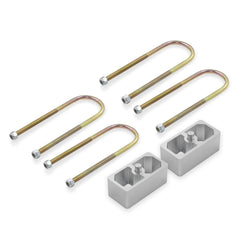 QGHAUC universal leaf-spring lowering block kit 2in for easy rear-suspension drop.