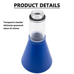 QHDSGZS transparent chamber helps monitor oil level during refills with confidence.