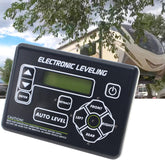 QHHR 421484 touchpad front view for precise RV leveling on site.