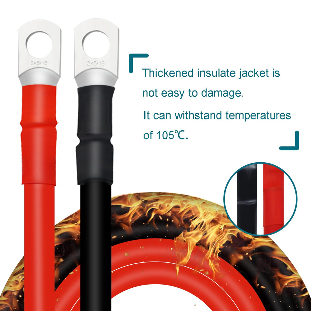 QIATOL battery cable ready for soldering and easy connections in automotive projects.