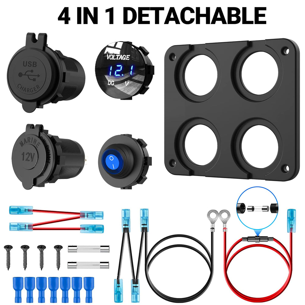 Qidoe compact panel ready for easy installation inside the vehicle cabin