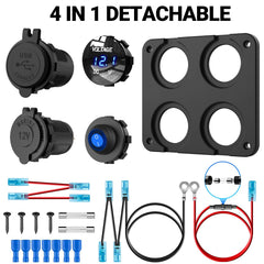 Qidoe compact panel ready for easy installation inside the vehicle cabin