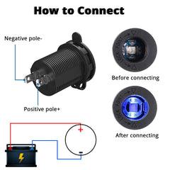 Qidoe built-in LED indicator confirms a successful connection.