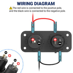Qidoe LED voltmeter and power switch for clear status checks