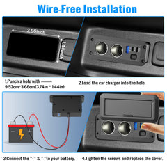 Qidoe marine-compatible 12V panel for boats and RVs
