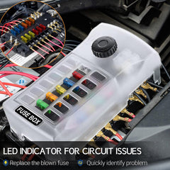 Qidoe marine vehicle applications illustrating versatile 12-circuit use.
