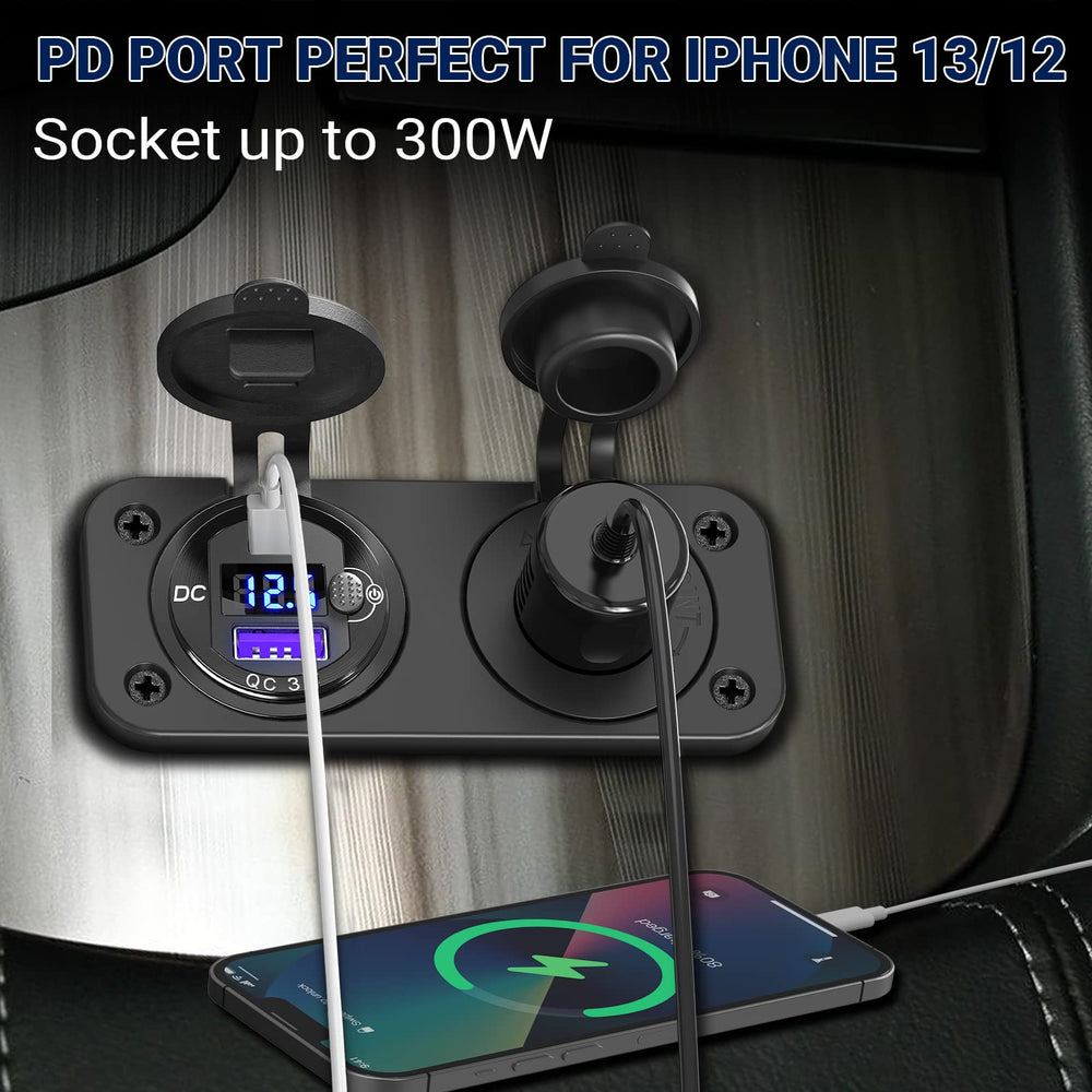 Qidoe QC3.0 port provides quick charging up to 18W for multiple devices