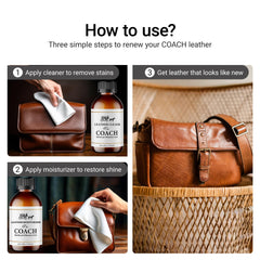 QIFEISHANKA bag care routine highlights renewed shine and protection.