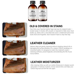 QIFEISHANKA leather moisturizer bottle shows nourishing cream for supple leather.