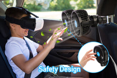QIFUN long 8.2 ft power cable for easy backseat placement.