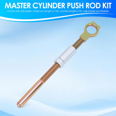 Qiilu 5/8 inch eyelet push rod for secure mounting in brake system.