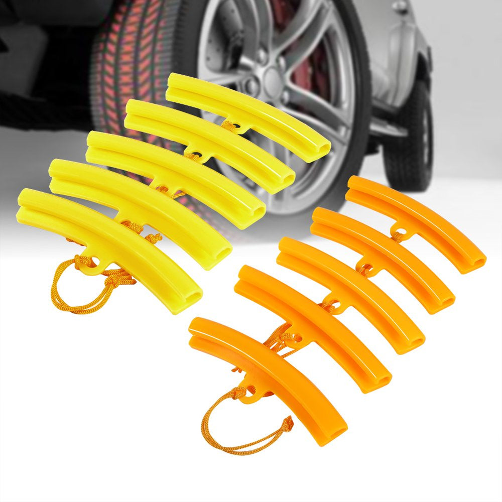 Qiilu wheel rim protector elastic guard recovering after bending.