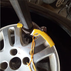 Qiilu wheel rim protector for dirt bike protecting rims during swaps.
