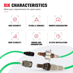 QIJIAUTO O2 sensor harness 360mm enables flexible routing.