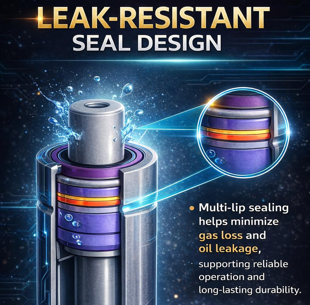QiMox front hood struts are easy to install with hand tools.