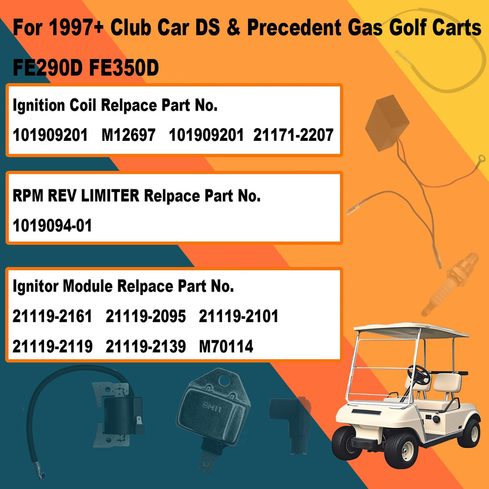 QINLANAP compatibility chart for Club Car DS and Precedent 1997 upward