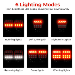 QINOJA LED trailer light with 21 LEDs and 6 signaling modes