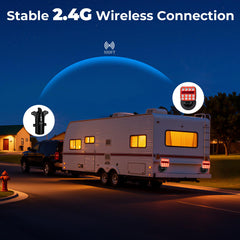QINOJA 2.4G wireless connection provides reliable signaling