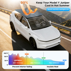 QINQINTU one-second fold sunshade folds flat for compact storage.