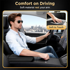 QINQINTU Model 3 Highland center console cover protects from wear and spills.
