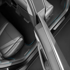 QINQINTU bumper guard for Tesla Model Y Juniper adds anti-kick protection