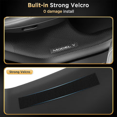 QINQINTU tesla model-y juniper carpet protection sill guard.