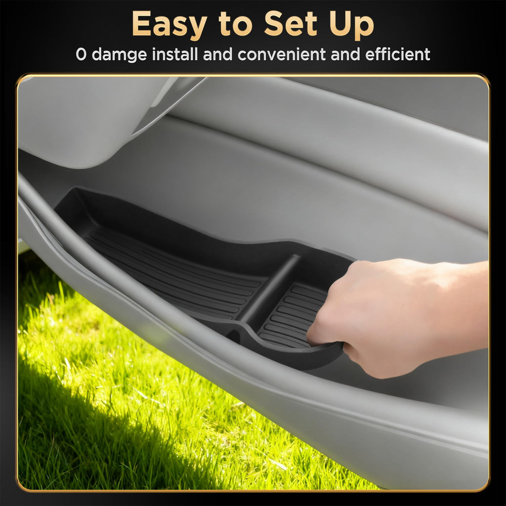 QINQINTU surface wipe-clean design, keeps door pockets pristine.