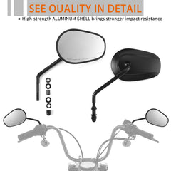 QIONGWEN wider view mirror for better traffic monitoring
