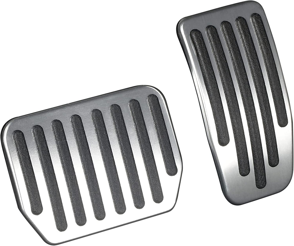 QIRUIMY foot pedal pads for Model 3/Y in silver ensure snug fit and precise actuation.