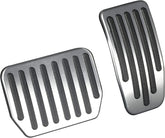 QIRUIMY foot pedal pads for Model 3/Y in silver ensure snug fit and precise actuation.