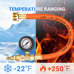 QiuLovesYT Brass RV Winterizing Kit in-use setup on a camper or boat for easy winterizing