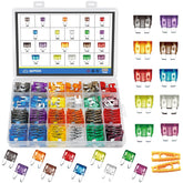 Qizpcer 266 piece car fuse kit with blade fuses for quick replacements