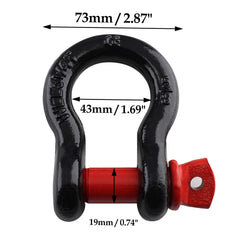 Qjaiune locking pin secures the D ring shackle during installation