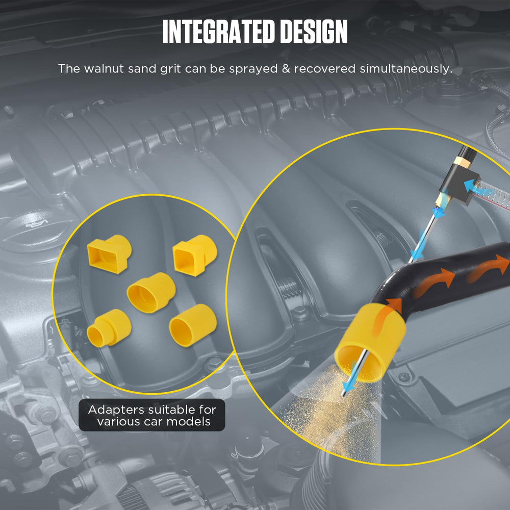 QPKING Walnut Blaster 23-adapters set enables model-specific connections.