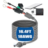 QKJCE Starlink Mini cable coiled for easy storage and transport.