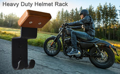 Qktxktzy metal helmet holder secures gear within easy reach.