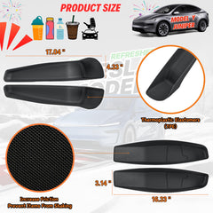 Qlhshop black TPE interior protection blends with Model Y Juniper interior.