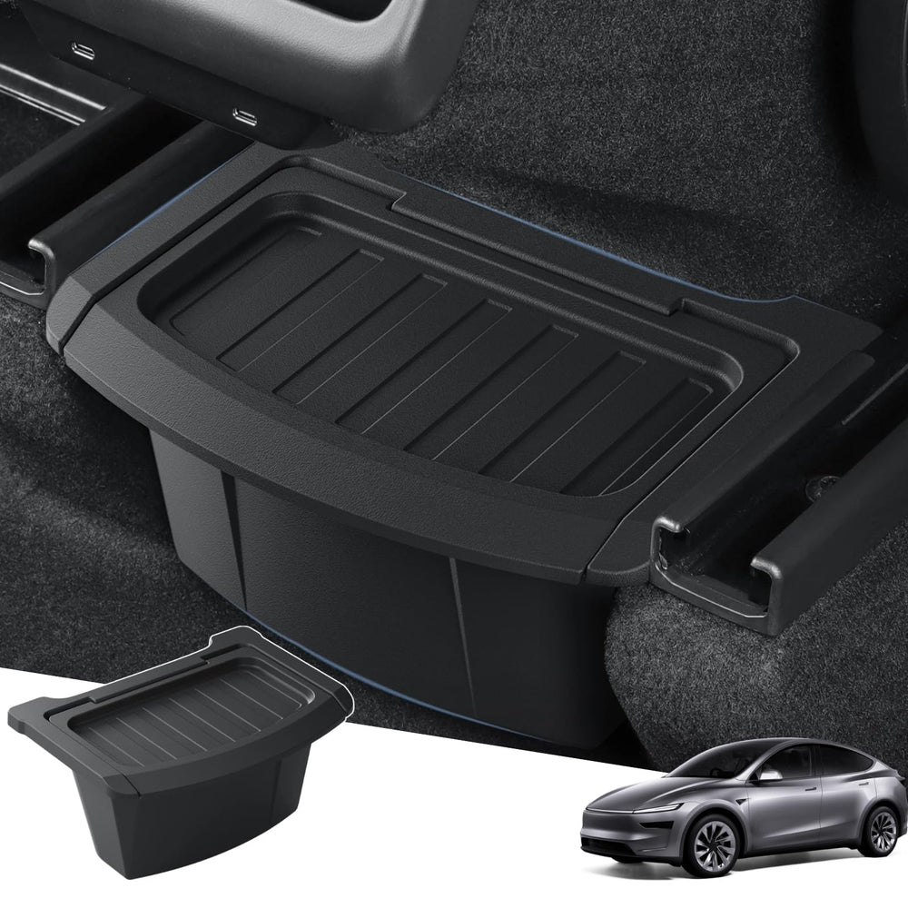 Qlhshop Tesla Model Y Juniper rear-seat trash can under air outlet with lid keeps messes contained