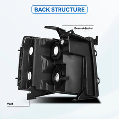 QLLUYTR DOT-approved front headlight assembly emphasizes safety and regulation compliance.