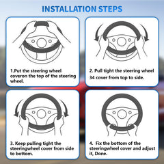 Clear installation guide with no tools required for a snug fit.