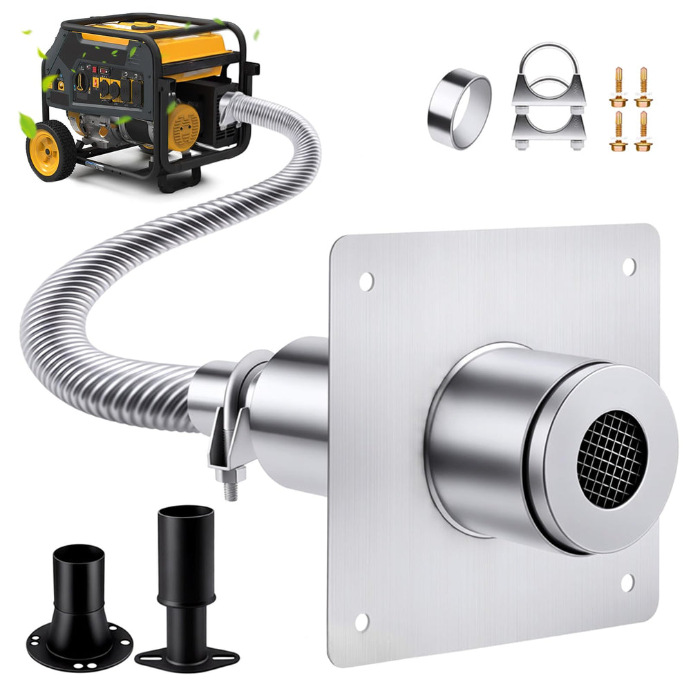 QLNGAS Exhaust Silencer Kit demonstrates universal fit for quieter generator operation