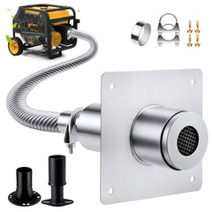 QLNGAS Exhaust Silencer Kit demonstrates universal fit for quieter generator operation